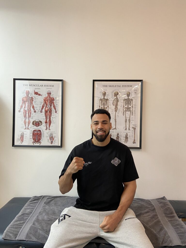 Strong and Happy Athlete Man in I-physio health and performance